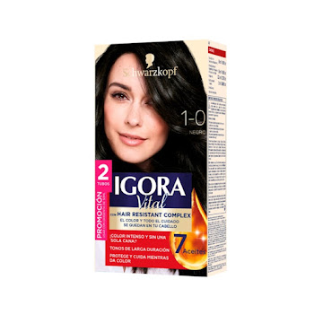 Tinte Igora Vital 1-0 Negro Caja x 1 und  
