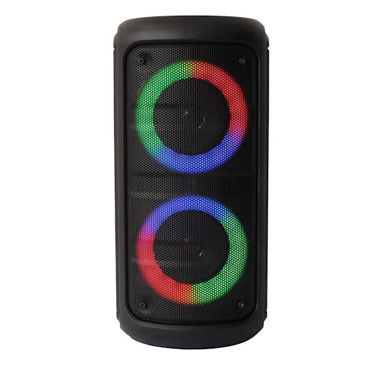 Parlante Bluetooth Con Bajo Fuerte Y Conexion Inalambrica UNIMARC Unidad x 1 Lleva la fiesta a donde vayas con este potente parlante portátil con luces LED. Ideal para reuniones, karaoke o disfrutar tu música favorita en cualquier lugar. Su diseño compacto con asa superior fac