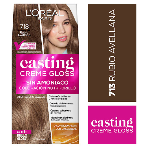Kit Tinte Loreal Casting Creme Gloss Vainilla 713 x 1 und