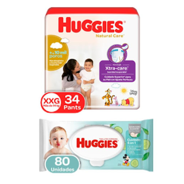Kimberly	26% Combo Huggies +Toallitas humedas  