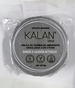 Obleas Kalan De Harina De Amaranto Sabor Carbón Activado x 60 gr  