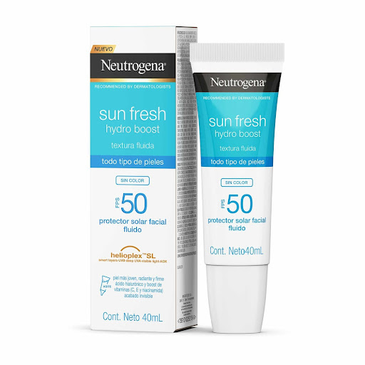 Protector Solar Facial Neutrogena Sun Fresh Fps 50 Hydro Boost Sin Color x 40 ml