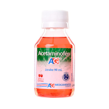 Acetaminofén AG Jarabe Sabor A Cereza Frasco x 90 ml  