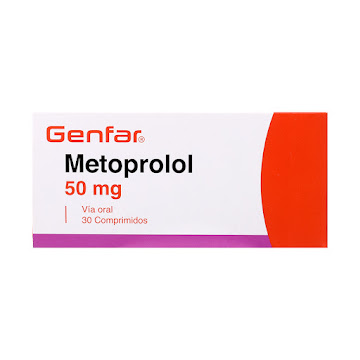 Metoprolol 50 mg Genfar Caja x 30 Comprimidos  