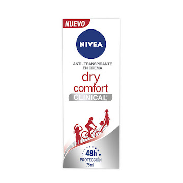 Desodorante Nivea Clinical Dry Confort Mujer x 75 ml  