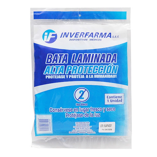 Bata Quirurgica Inverfarma Laminada No Estéril x 1 und