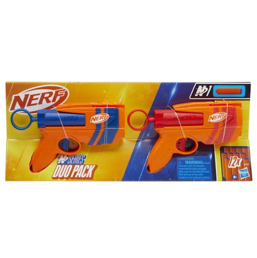 Lanzadores Nerf N Series Duo Pack Nerf  x 1 Es un set diseñado para duplicar la diversión en las batallas Nerf. Este pack incluye dos lanzadores compactos y versátiles, cada uno con capacidad para 2 dardos. Utiliza dardos de espuma de la línea 