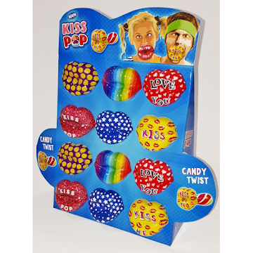 Caramelo Dulce Chupos Wom Kiss Pop x 15 gr  