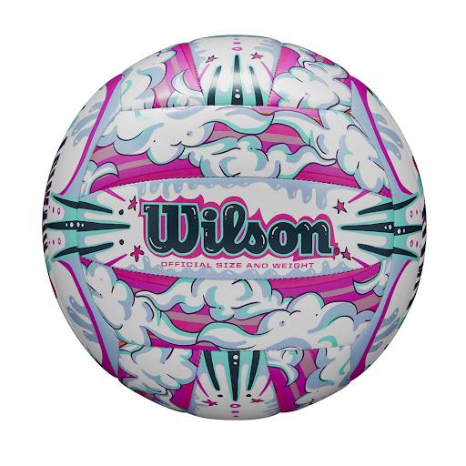 Balón de Voleibol Wilson Graffiti Peace (NO.5)(Blanco, Morado) Wilson Caja x 1 Balón de Voleibol Wilson Graffiti Peace (NO.5)Sol, olas y voleibol. ¿Qué más podrías querer? La pelota de voleibol Wilson Graffiti Peace NO.5 es la compañera perfecta para tus días de diversión bajo e