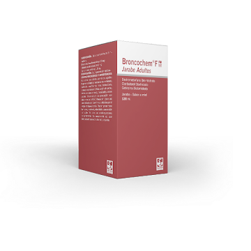 Broncochem F Dextrometorfano + Clenbuterol + Cetirizina 400mg/0.2mg/36g Siegfried Jarabe x 120 ml  
