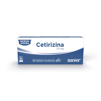 Cetirizina 10mg Bussie Caja x 10 Tabletas  