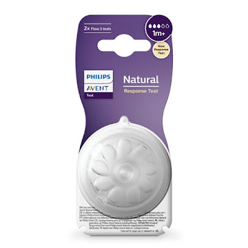 Tetina Avent Natural Response con Válvula Anticólicos Flujo 3 3m+ x 2 und  