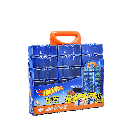 Organizador Multi Brick para 18 Carros Estuche Hot Wheels Hot Wheels Caja x 1