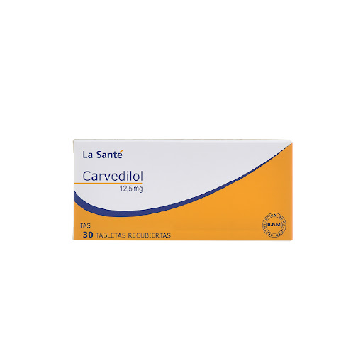 Carvedilol 12,5 mg La   Santé Caja x 30 Tabletas