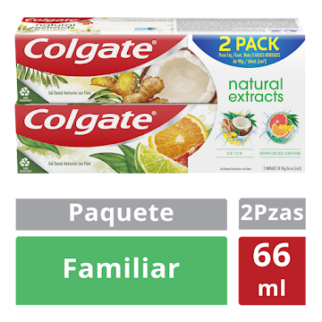 Crema Dental Natural Colgate Natural Extracts Purificante 90g x 2 und undefined