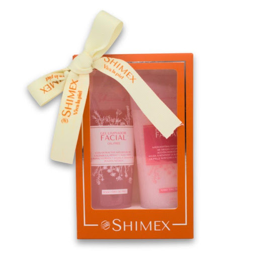 Kit Gel limpiador facial x 100 ml + Exfoliante facial x 100 ml SHIMEX 100 ML x 2 Gel limpiador facial: El Gel Limpiador Facial de Shimex limpia a profundidad sin resecar. Con ácido salicílico, caléndula, pepino y aloe vera, combate puntos negros y acné mientras hidrata, calma y de