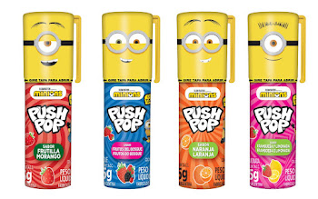 Chupeta Push Pop Duo Caramelo Minions X15 Gr  Caramelo Minions X15 Gr 