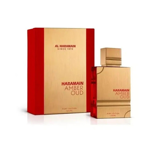 AL HARAMAIN AMBER OUD RUBY EDITION 60 ML AL HARAMAIN AL HARAMAIN AMBER OUD RUBY EDITION 60 ML x 60 ML fragancia de la familia olfativa Oriental Amaderada para Hombres y Mujeres. Esta fragrancia es nueva. Amber Oud Ruby Edition se lanzó en 2022. Las Notas de Salida son azafrán y almendra amarga; las No