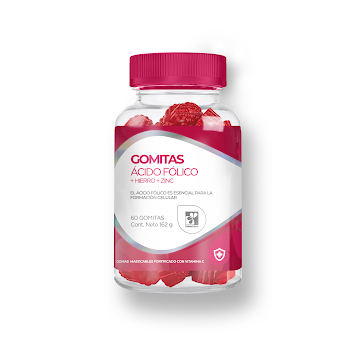 Gomas Masticables   Farmatodo Ácido Fólico Frasco x 60 und 