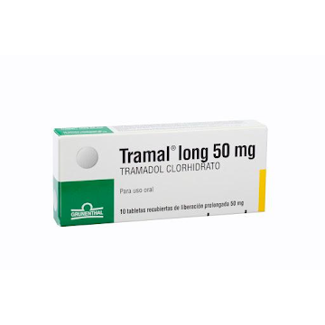 Tramal Long Tramadol Clorhidrato 50 mg Grunenthal Caja x 10 Tabletas  