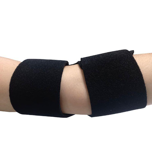 Codera Recovery Neoprene Ajustable Recovery Individual x 1 Brace de codo neoprene Recovery ajustable para todas las tallas, para lesiones y esquinces leves de tobillo con ajuste en la parte frontal