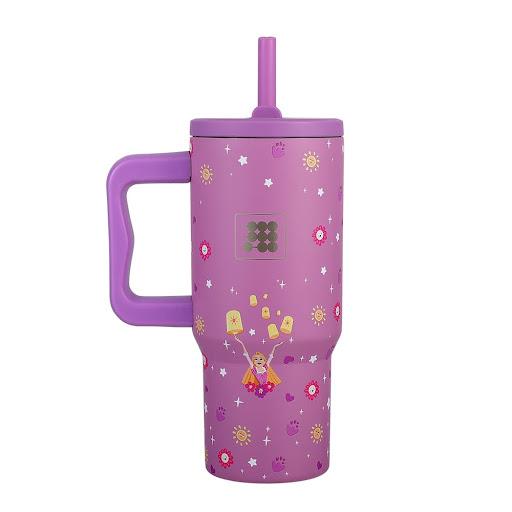 Termo Mini Tumbler x Disney Cubitt Bolsa x 1 Termo Cubitt Mini Tumbler x Disney: Tamaño compacto, rendimiento completo. 709 ml, conserva frío 24h. Tapa antiderrames con sorbete, acero inoxidable libre de BPA.