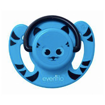 Solo Online Chupo Evenflo   Ortodontico Pets Gato Color Azul X 1 Unidad 