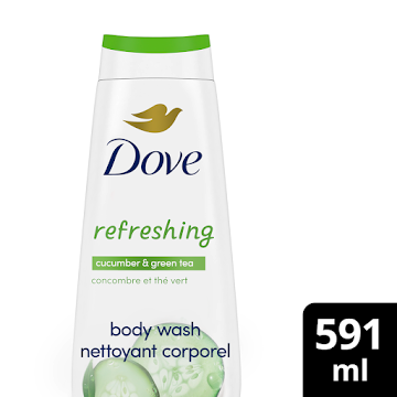 Jabón Corporal Dove Body Wash Go Fresh Pepino x 591 ml  