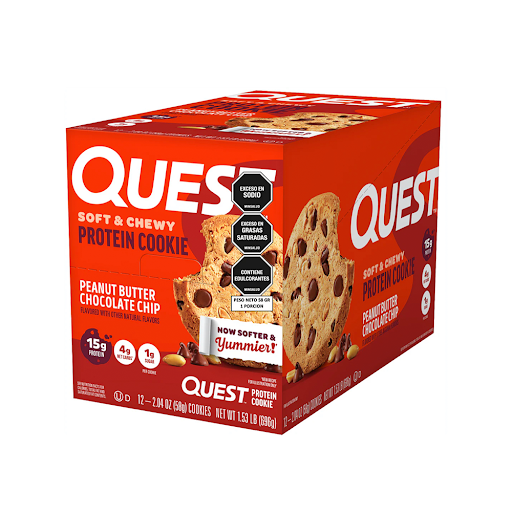 Galleta Proteína Quest Maní Con Chispas Chocolate Paquete x 58 gr