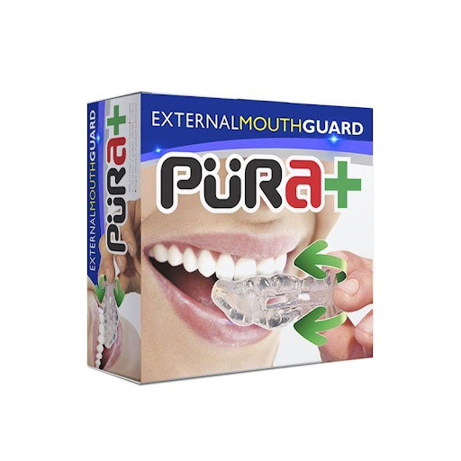 2044 PROTECTOR BUCAL EXTERNO BRUXISMO PURA PURA  x 1 Protector bucal externo Pura+ para bruxismo y antirronquidos, talla única. Fabricado en elastómero de alta calidad, con diseño ergonómico tipo hervir y morder que permite un ajuste personalizado. In