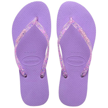 Sandalias Havaianas Slim   Metalic Lila T41-42 x 1 par 