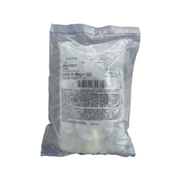 Lactato De Ringer Cloruro de Sodio 5% Bolsa x 500 ml  