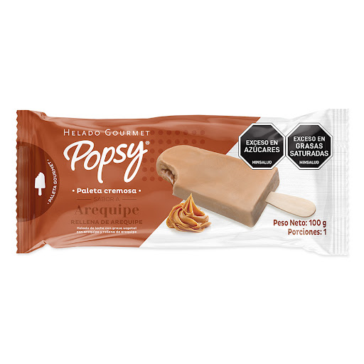 Paleta Cremosa Popsy Arequipe Individual x 100 gr
