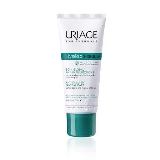 Crema Uriage Reguladora Anti-imperfeciones Hyseac 3 Regul + Soin Global Tubo x 40 ml