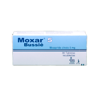 Moxar Mosapride 5 mg Bussie Caja x 30 Tabletas  