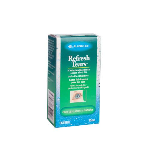 Refresh Tears Carboximetilcelulosa Lágrimas Artificiales Abbvie Frasco x 15 ml