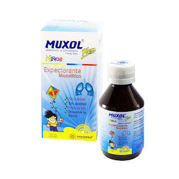Muxol Flem Niños Ambroxol 30mg/5ml Novamed Jarabe Frasco x 120 ml  