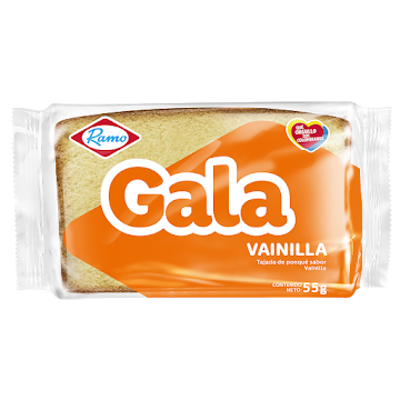 Ponqué Ramo Gala Vainilla Paquete x 55 gr  