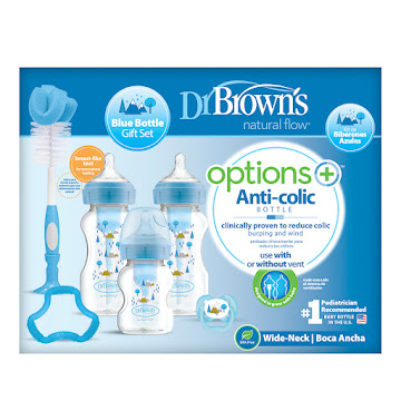 Teteros Dr Brown'S De 9   Y 5 Oz + Cepillos + Chupo Azul Set X 8 Und 