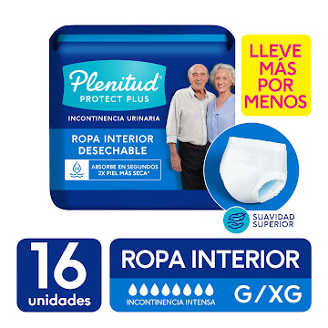 Ropa Interior Desechable Adulto Plenitud Protect Plus G/XG x 16 und undefined