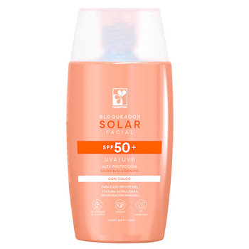 Bloqueador Solar Facial Farmatodo Spf 50+ Con Color Ácido Hialurónico Frasco x 50 ml  