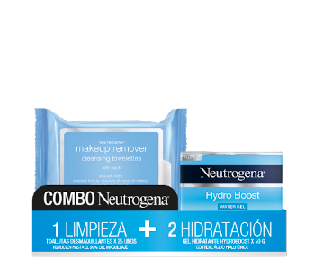 COMBO NEUTROGENA TOALLITAS DESMAQUILLANTES X25U Y CREMA HYDROO BOOST    