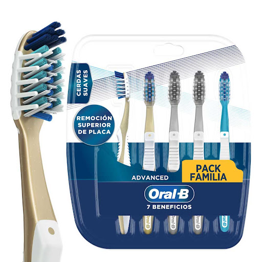 Cepillo De Dientes Oral-B 7 Beneficios Empaque Blíster x 5 und