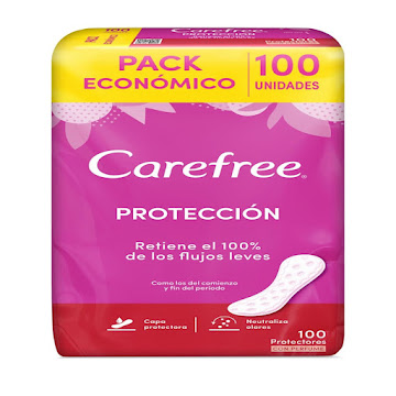 Protectores Carefree Protección Pack Económico x 100 und  