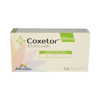 Coxetor Etoricoxib 90mg   Altadis Caja x 14 Tabletas  