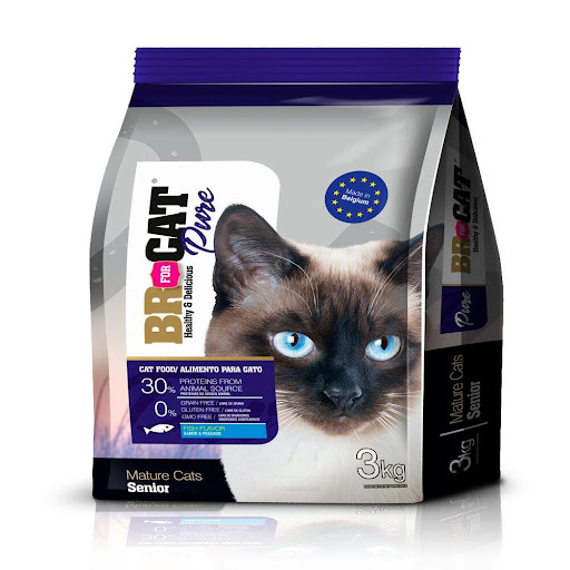 BR F SENIOR 3 KG BR Alimento seco x 1 Alimento concentrado para gatos senior para todas las razas mayores de 7 años, contiene menos calorias, diseñada para enfrentar los riesgos relacionados con la nutricion que pueden aumentar con la eda