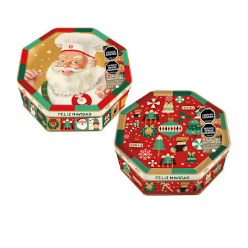 Galleta Noel Navidad   Cofre Octogonal x 260 gr 