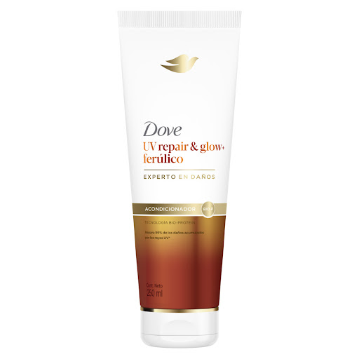 Acondicionador Dove Uv Repair Glow Ferúlico Tubo x 250 ml