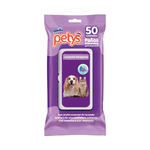 Pañitos Húmedos Petys Lavanda Paquete x 50 und