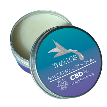 Bálsamo Corporal Thallos CBD 1% Lata x 40 gr  